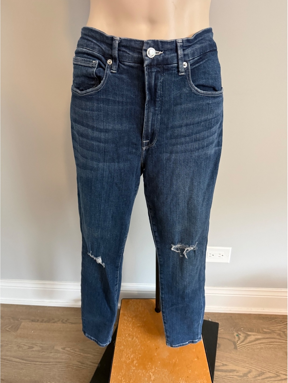 Good American Women's Blue‎ Good Waist Skinny Jeans Size 12/31
